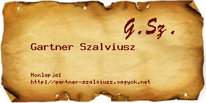Gartner Szalviusz névjegykártya